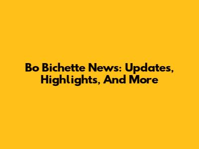 Bo Bichette News: Updates, Highlights, And More