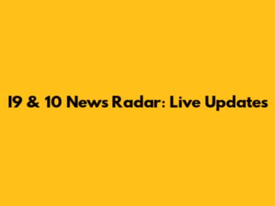 I9 & 10 News Radar: Live Updates