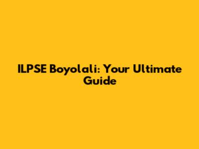 ILPSE Boyolali: Your Ultimate Guide