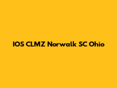 IOS CLMZ Norwalk SC Ohio