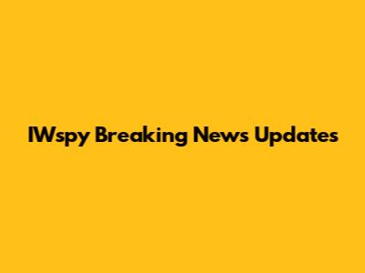 IWspy Breaking News Updates