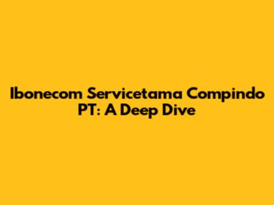 Ibonecom Servicetama Compindo PT: A Deep Dive