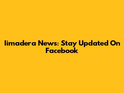 Iimadera News: Stay Updated On Facebook