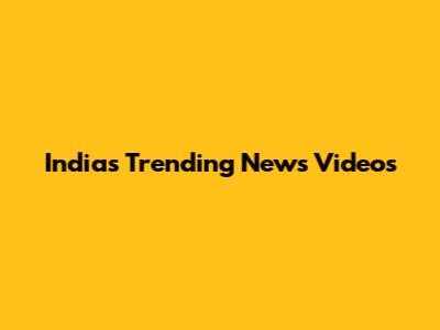 India's Trending News Videos