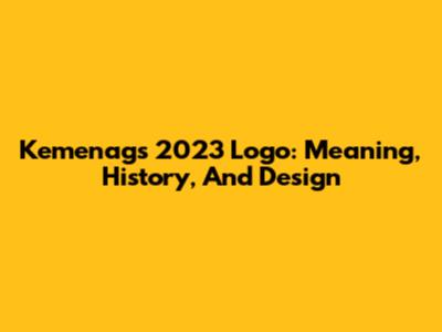 Kemenag's 2023 Logo: Meaning, History, And Design