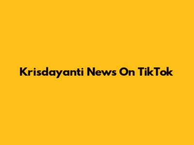 Krisdayanti News On TikTok