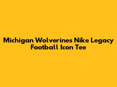 Michigan Wolverines Nike Legacy Football Icon Tee