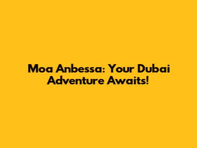 Moa Anbessa: Your Dubai Adventure Awaits!