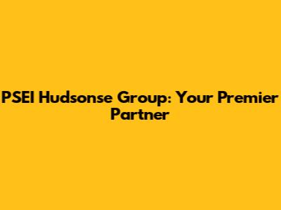 PSEI Hudsonse Group: Your Premier Partner