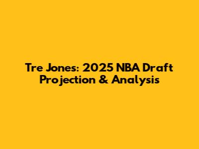 Tre Jones: 2025 NBA Draft Projection & Analysis