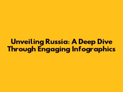 Unveiling Russia: A Deep Dive Through Engaging Infographics
