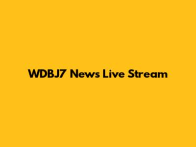 WDBJ7 News Live Stream